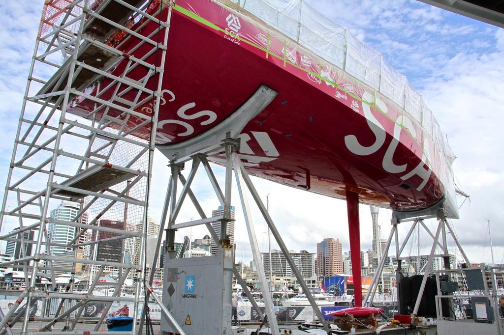 Team SCA - with 60,000nm on the clock - Volvo Ocean Race Support Teams - March 3, 2015 © Richard Gladwell www.photosport.co.nz